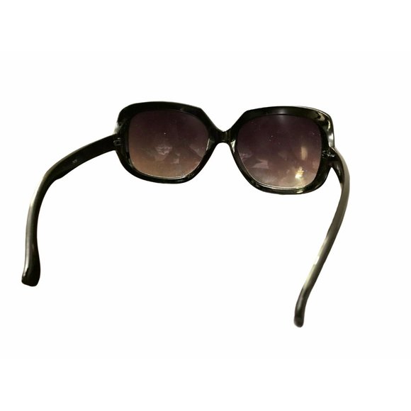 Women\'s Black Plastic Sunglasses, Large Cat Eye